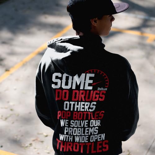 STYLN Long Sleeve Hooded Sweatshirt | Adult Unisex Automotive Enthusiasts Car Truck Bike Racing Funny Hoodie Sweatshirt - Image 3