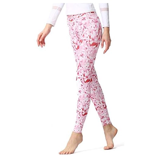 Baodi Hög Waisted Kvinnor Yoga Pants Training Sport Leggings Workout Fitness Gym Tights Tryckt (Color : 06, Size : M)