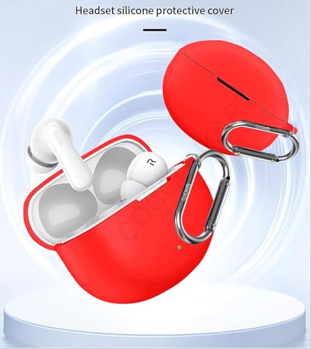 Image of Silicone Case Cover Compatible for OnePlus Nord Buds 3 | 3 Pro (Red)