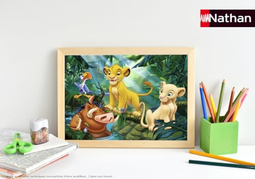 Nathan - Puzzle enfants - 30 pièces - Simba & Co. - Disney - Fille ou garçon dès 4 ans - Puzzle de qualité supérieure - Carton épais et résistant - Animaux - 86313
