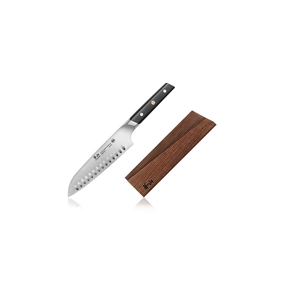 Cangshan-TC-Series-1021028-Swedish-Sandvik-14C28N-Steel-Forged-7-Inch-Santoku-Knife-and-Wood-Sheath-Set Cangshan TC Series 1021028 Swedish 14C28N Steel Forged 7-Inch Santoku Knife and Wood Sheath Set