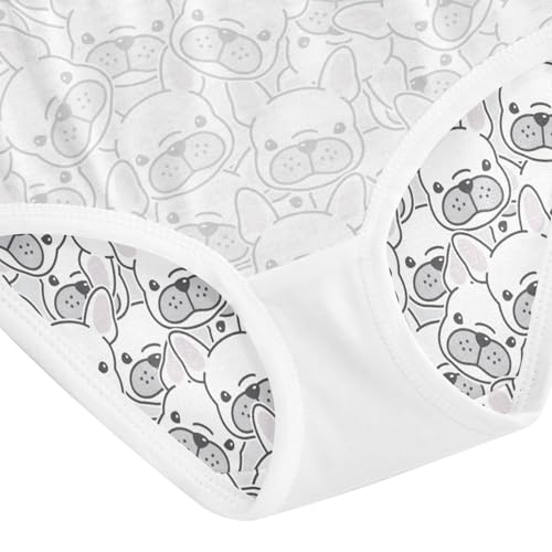Little Girl Underwear Toddler Panties Kids Undies Bulldog Cartoon Soft Cotton Briefs 2T-8Y 5