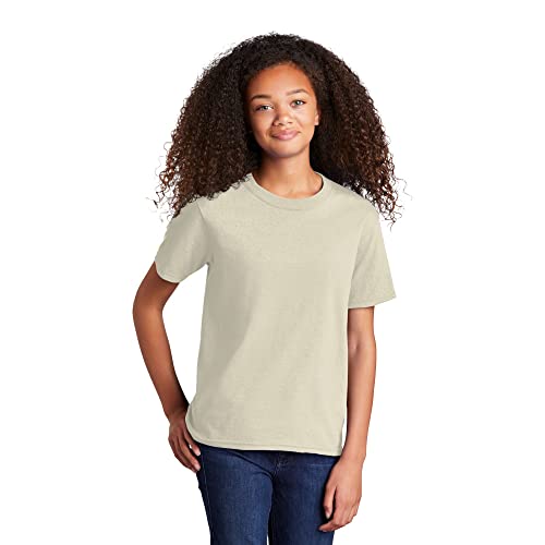 Port & Company - Youth Core Cotton Tee L Natural3