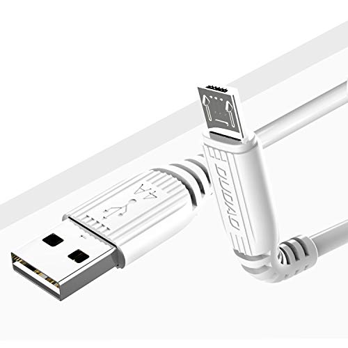Image of DUDAO Unbreakable Fast Charging Cable Or Micro USB Cable For Charging And Data Sync (1 Meter, White)