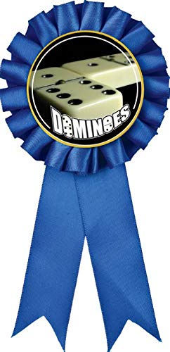 Cinta de premio azul para dominó