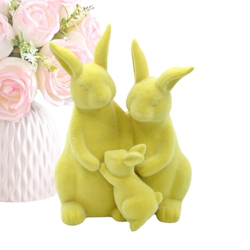 Statue de lapin panaché : décoration intérieure sans entretien