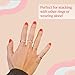 Dainty14k Gold Filled Rings For Women & Girls Thin Stacking Ring | Non-Tarnish Simple & Minimalist Gold Ring | Gold Band | Trendy Gifts for Mom, Sister, Friend (6)