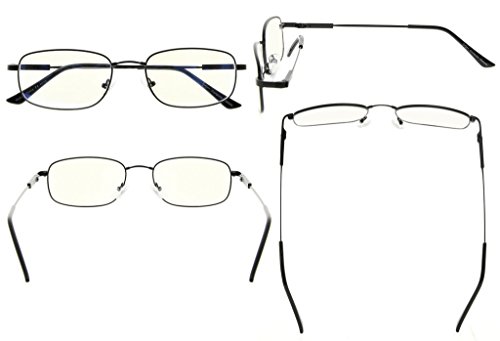 Image of CessBlu Computer Glasses Men Bendable Titanium Reading Eyeglasses Blue Light Filter