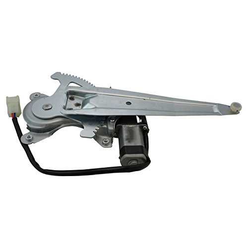 Image of TRQ Rear Passenger Side Power Window Motor and Regulator Assembly Power Compatible with 2001-2005 Toyota RAV4
