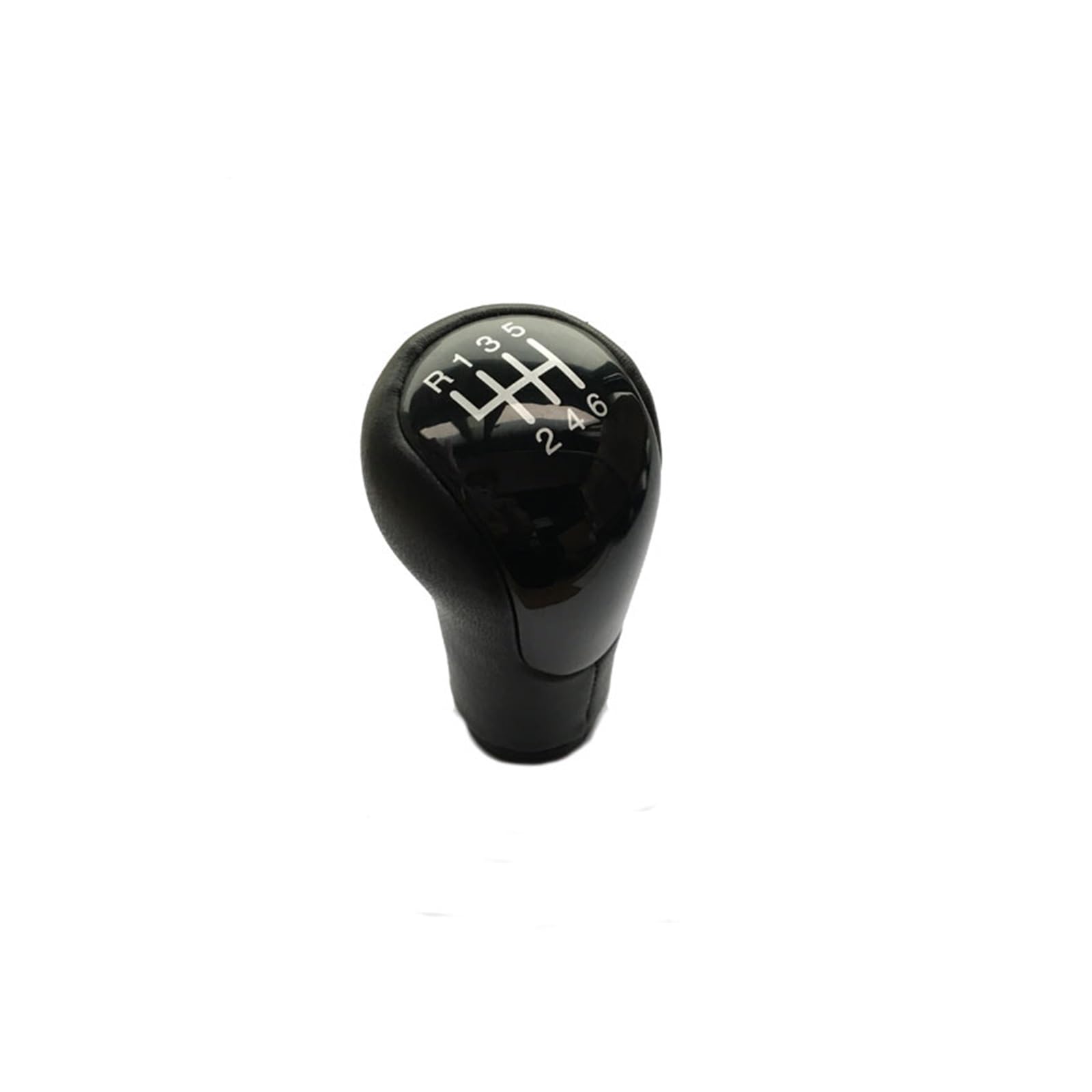 Jsyalmslw 6Speed Black Shift Lever Knob For Fiesta Mk6 2002 - 2008 Connect Fusion Mt 5 6 Speed