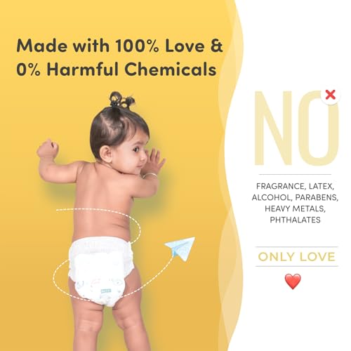 Image of Mylo Baby Diaper Pants Newborn (NB) Size Upto 5 kg Babies Leak Proof | Lightweight | Rash Free | Upto 12 Hours Protection | ADL Technology | with Zinc Oxide Layer (New Born Pants, 78, count)