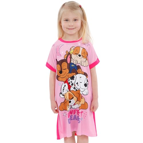 Paw Patrol Nightgown | Skye Girls Nightgowns for Summer | Short Sleeve Girls' Sleepwear2