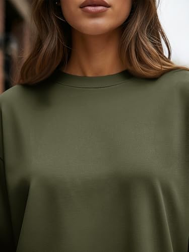 Image of Trendy Queen Womens Oversized Long Sleeve Shirts Fall Tops 2026 Basic Tees