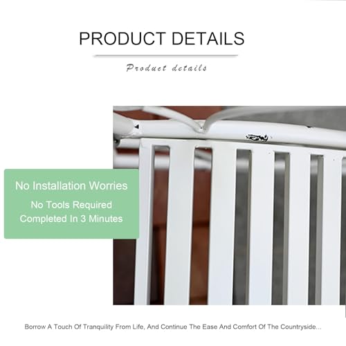 Banc de jardin résistant à la pluie avec dossier confortable - 4