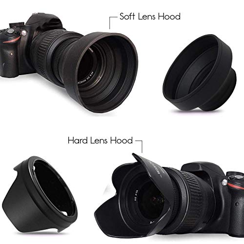 Canon EOS Rebel Accessory Kit - 58mm Lens Filter Set for T7i, T6i, T6S, T5i, T5, T4i, T3i, T3, T2i, EOS 80D, 70D, 77D, 60D, 5D, 5D Mark III, 1200D, 1100D, 100D, SL1, M3, M2, M, Xsi, XTi, XT - Thumbnail 6
