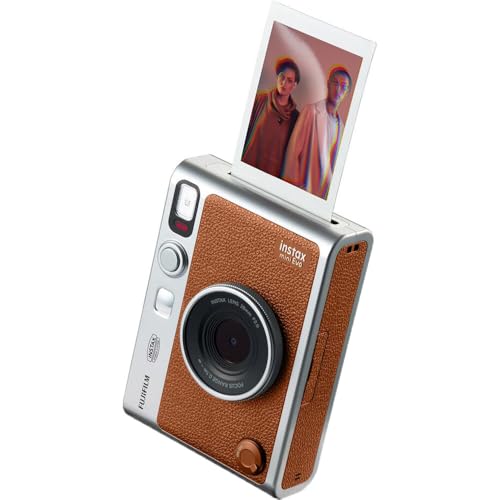FUJIFILM INSTAX MINI EVO Hybrid Instant Camera (Brown) 20-Sheet Bundle - image 4