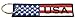 USA Flag Key Chain, 100% Embroidered