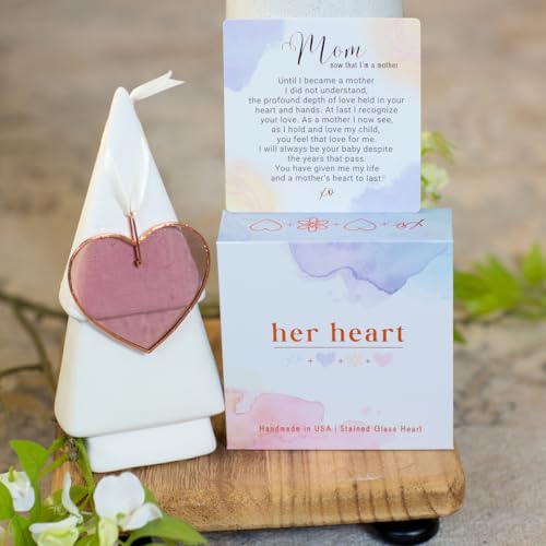 Handmade-in-USA-Stained-Glass-Heart-Loving-Sweet-Saying-for-Mom-from-Daughter-on-Birth-of-Her-First-Child-Thoughtful-Gift-for-First-Time-Grandma-on-Mothers-Day-Birthday-Christmas Handmade in USA Stained Glass Heart Loving Sweet Saying for Mom from Daughter on Birth of Her First Child Thoughtful Gift for First Time Grandma on Mothers Day Birthday Christmas