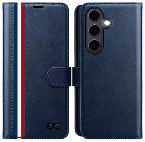OCASE Coque pour Samsung Galaxy S24 FE, Antichoc TPU Housse Samsung S24 FE Cuir PU Portefeuille Etui, RFID Blocage, Béquille, Fentes pour Cartes, Protection...