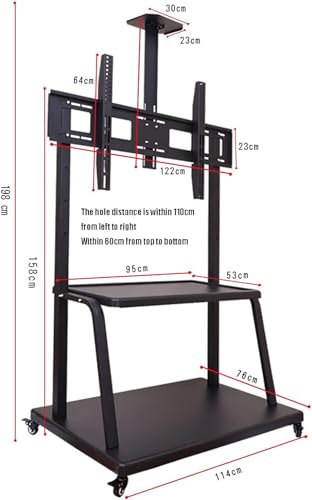 Soporte móvil para TV con ruedas para pantallas miniatura 3