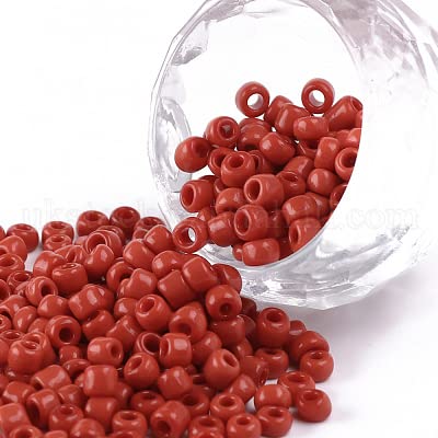 Handicraft Emporium Glass Seed Beads | Round | 2mm | Red | 50g