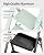Taranta 3 Step Ladder,Lightweight Aluminum Step Stool with Convenient Handgrip, Folding Ladder with Anti-Slip Pedals, 330lbs Capacity Stepladder for Home, Office, Kitchen-Fairyland Green