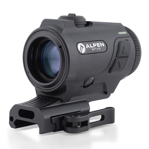 Alpen Optics Nevada LT Prism 3x24 Red Dot Sight – 3 MOA Reticle, Dynamic Dot Technology, 14...