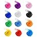 TopTie 36 Pieces Dance Juggling Scarves, Fashion Sheer Tricks Play Scarf for Party, 24 by 24 Inches