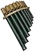 Peruvian panpipes featuring leaf pattern