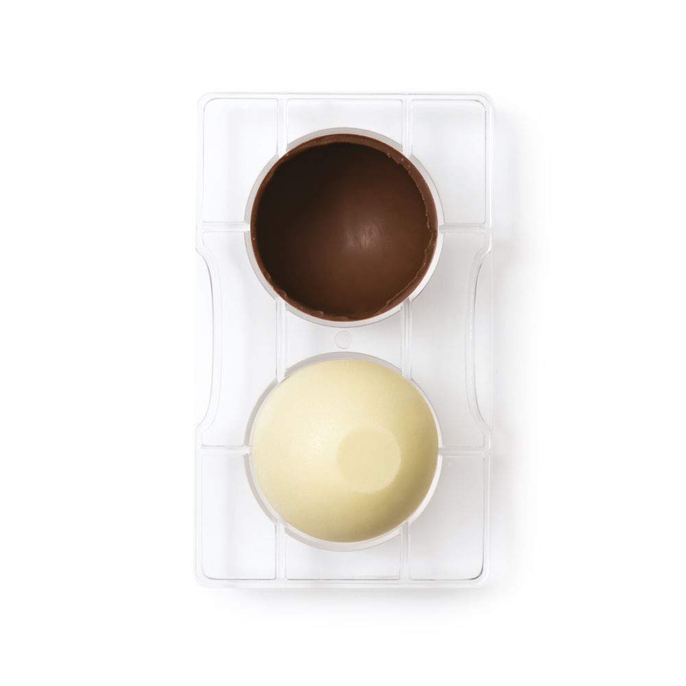 DECORA Chocolate Mould Hemisphere with Base, polycarbonate, 20 x 12 x 2.3 cm