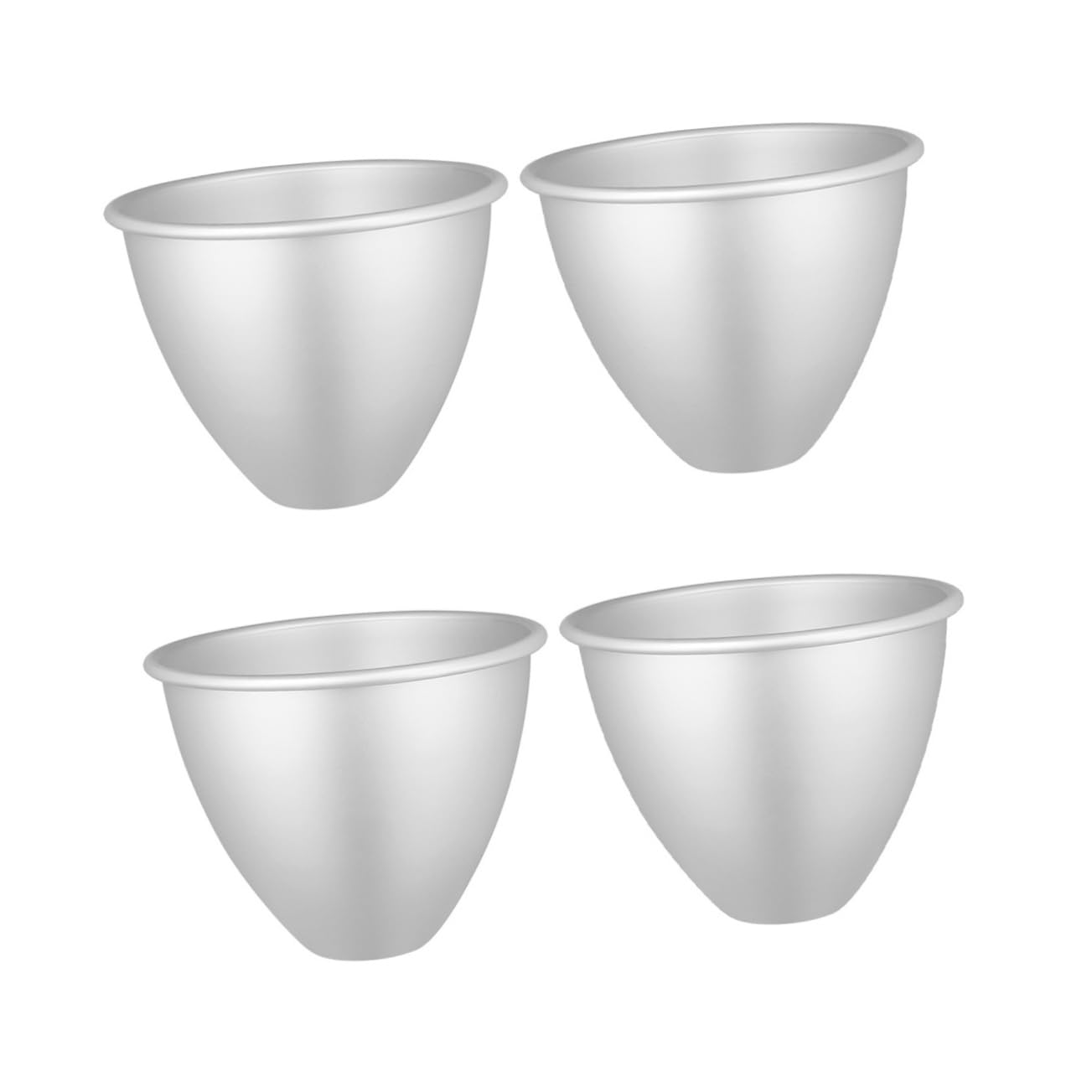 Garneck 4pcs Non-stick Doll Cake Baking Molds Aluminum Cake Pans for Cheesecakes and Home Bakeware Beautiful Design
