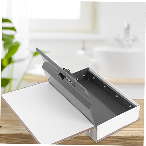 Zerodeko Box Ornament Storage Box Ornament Organizer Storage Box Jewelry Safes For Home Stainless Steel Storage Box Cash Stoarge Box Book Jewelry Box Jewelry Holder Piggy Bank Box With Lock #TOP6