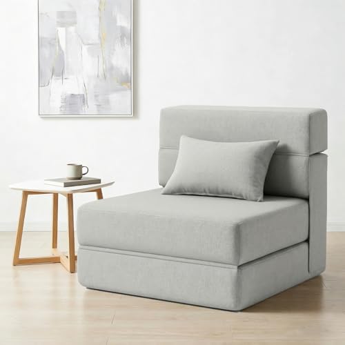 Folding sofa bed with pillow - convertible chair floor couch