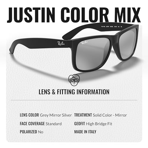 Image of Ray-Ban RB4165 JUSTIN COLOR MIX Sunglasses with Official Eyewear Kit