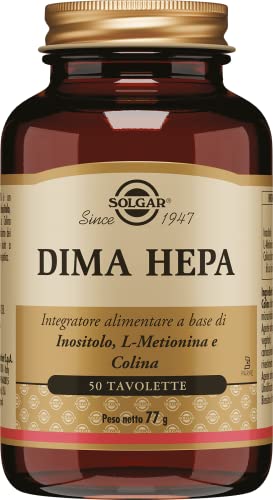 Solgar Dima Hepa 1000 mg 50 tabletas con colina e inositol