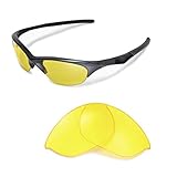 Walleva Replacement Lenses for Oakley Half Jacket Sunglasses - Multiple Options Available (Yellow)