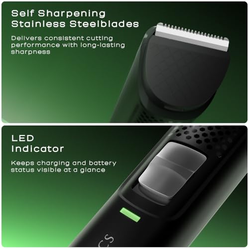 Image of Zebronics HT205 9-in-1 Multi Grooming Kit for Men, Up to 120min Runtime, Type-C Rechargeable, Corded & Cordless, Rapid Charging, 6 Guide Combs, LED Indicator, Stainless Steel Blades (Black)