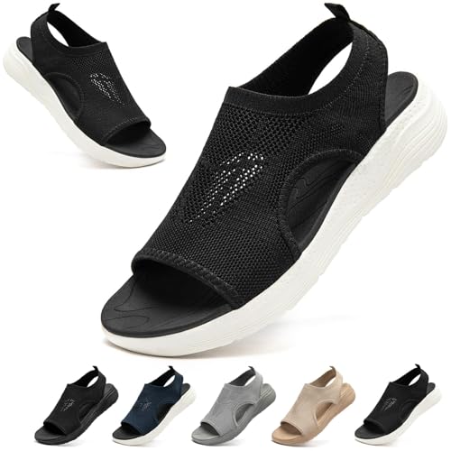 [MERPHINE] �X�|�[�c�T���_�� ���f�B�[�X �j�b�g ���b�V�� ���� �I�t�B�X �T���_�� �� �ʋC �y�ʃE�H�[�L���O �����₷��������� �I�V���� �u���b�N�z���C�g 25.5 cm