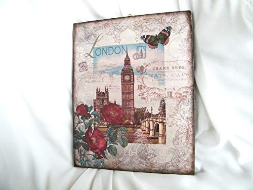 Placa decorativa London de Kristan Art, cartel, decoracion de pared, t