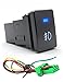 iztor Blue LED Fog Lights Push Switch with Connector Wire Kit for Toyota