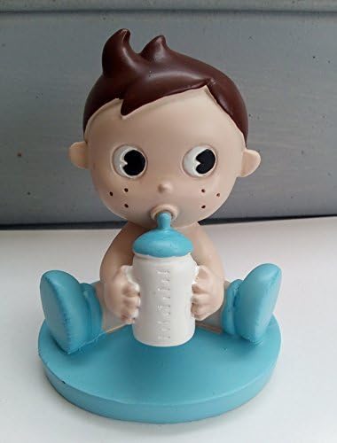 Mignon Bebe Garcon Ou Fille Figurine Topper Gateau Cadeau Pour Fete De Naissance Bebe Bapteme Bebe En Couche Avec Bouteille Bleu Amazon Fr Bebe Et Puericulture