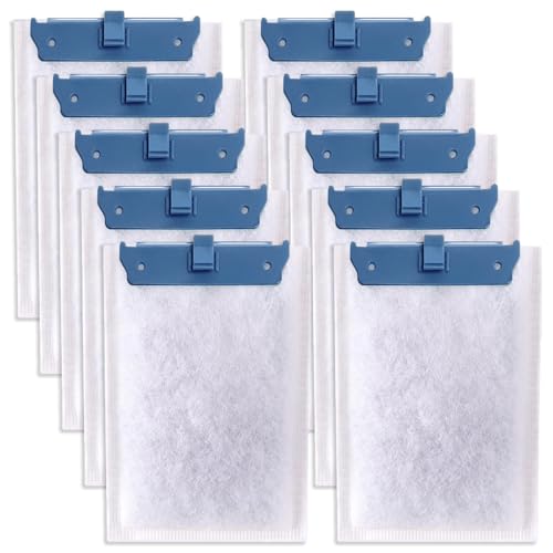 Image of Pryitier 10 Pack Filter Cartridge Compatible with Whisper Bio-Bag Filters 10i /IQ10 /PF10, Medium Replacement Filter Cartridges for Aquariums Compatible with ReptoFilte 20 gallons (90 GPH)