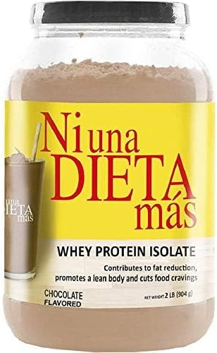 NI UNA DIETA MAS Reduce Abdominal Fat with a Protein to Stop Food Cravings (for Kids and Adults) (Chocolate Flavor)