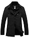 Wantdo Men's Single Breasted Wool Coat