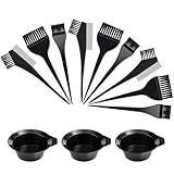 3 Sets Hair Dye Bowl And Brush Kit Hair Dye Bowl Tools For Hair Colouring Kit Hair Dye Brush And Mixing Bowl Set Dying Brushes Tint Comb Set For DIY Salon Hair Coloring Dying Brushes Hair Bleach Kit