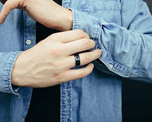 Akitsune Opus Ring | Anello di design da donna e uomo, in acciaio inox, grande sigillo minimalista