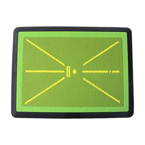 harayaa Almohadilla de práctica de Golf portátil con Soporte de Goma, diseñada para Mejorar Habilidades en el Deporte, Lentejuela