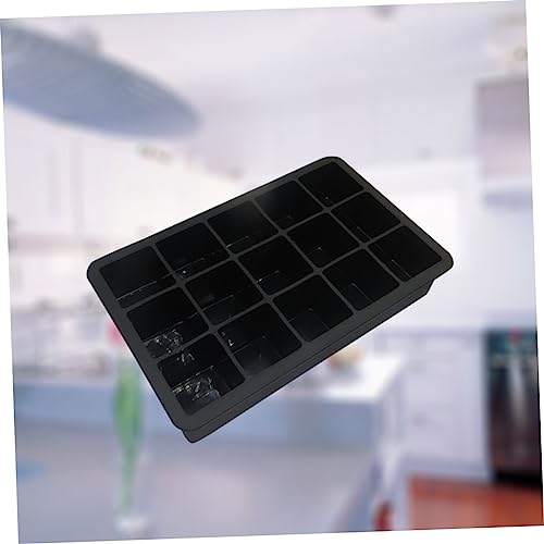 Cubetas para hielo de silicona negra flexibles miniatura 3