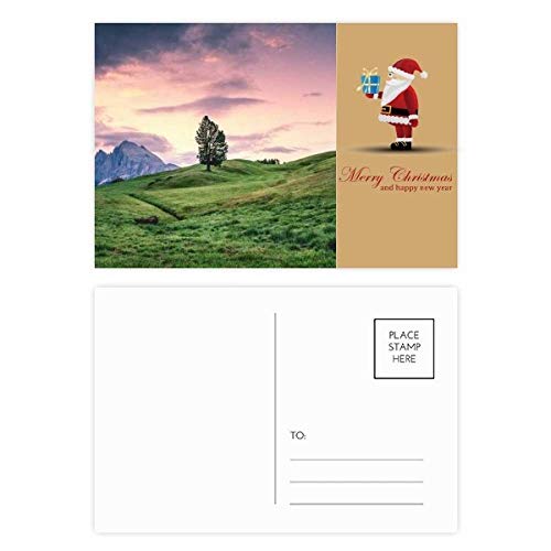Cartes postales Père Noël Rose lot de 20 à offrir pour Noël