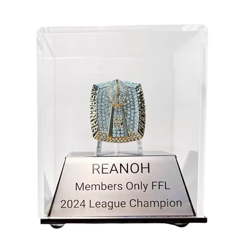 Legacy Rings One fantasy football championship ring and 3 cases